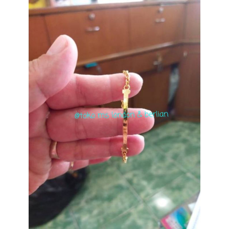 Acc Gelang Emas 24K Kadar 99,99%.