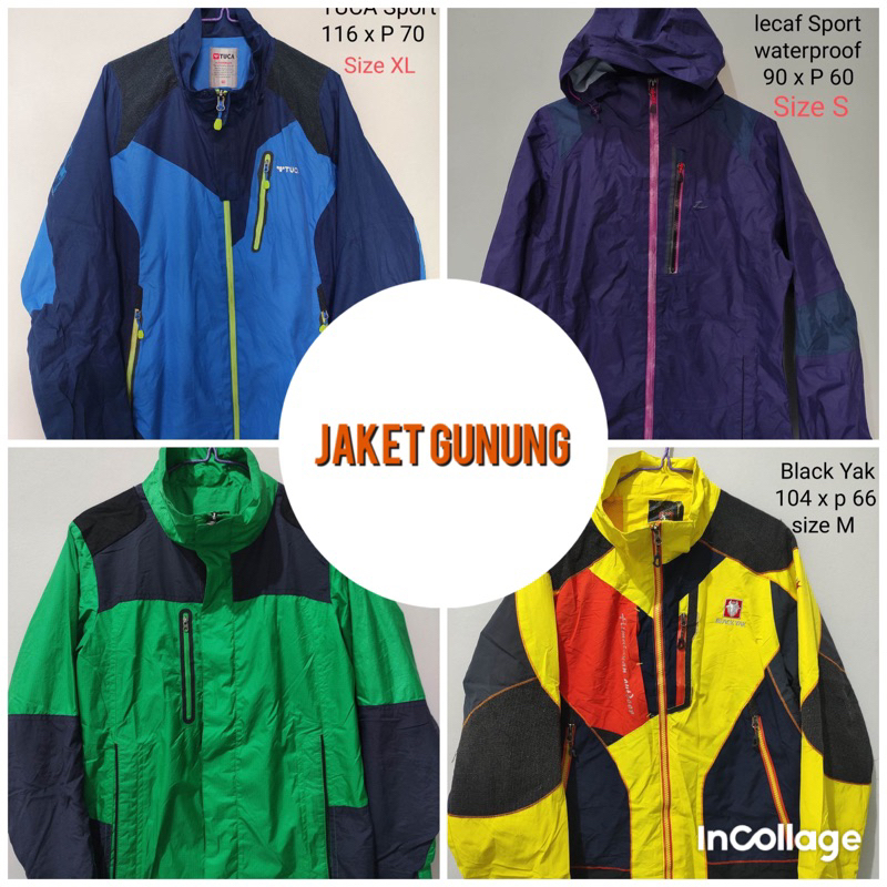 Thrift jaket gunung outdoor part 1