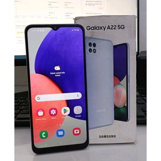 SAMSUNG A22 5G 6/128 SECOND FULSET ORIGINAL