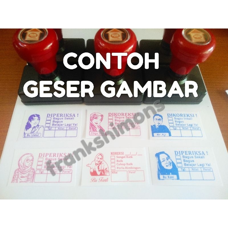 

Stempel Nilai 3,2x5,5 Cm, 4,3x6,7 Cm custom Foto sendiri