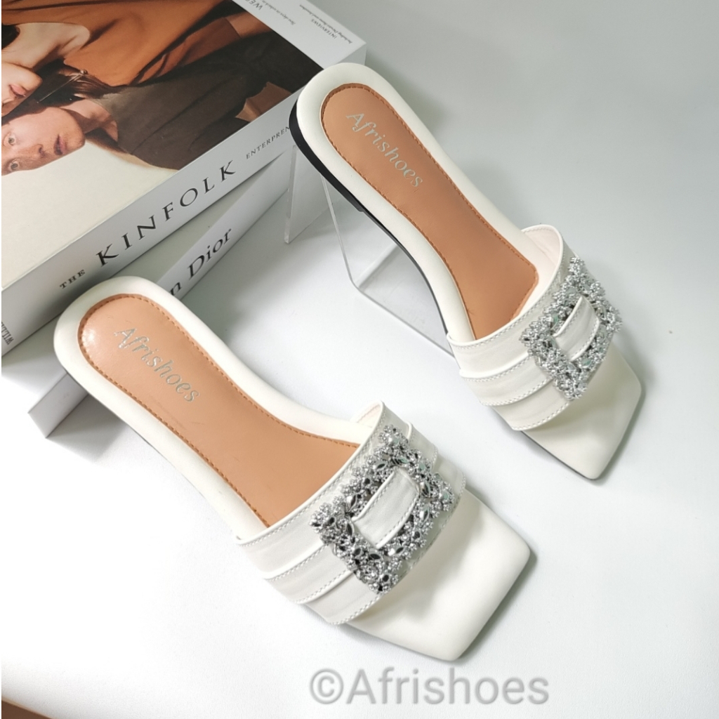 Afrishoes  HANNA Sandal Flat Teplek Empuk GEMOY