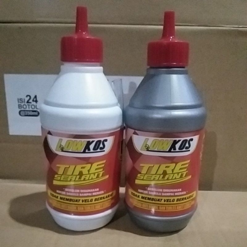 LOWKOS - 2 BOTOL CAIRAN BAN TUBLES  350ml TIRE SEALANT Anti Ranjau Paku , Tambal Otomatis