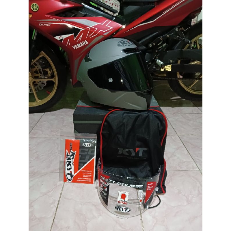 Helm Kyt Tt-course gorilla greyy (Second)