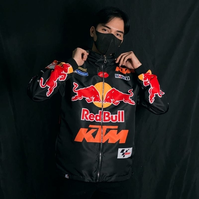 JAKET HOODIE TEAM KTM REDBULL MOTOGP 2023 WATERPROOF