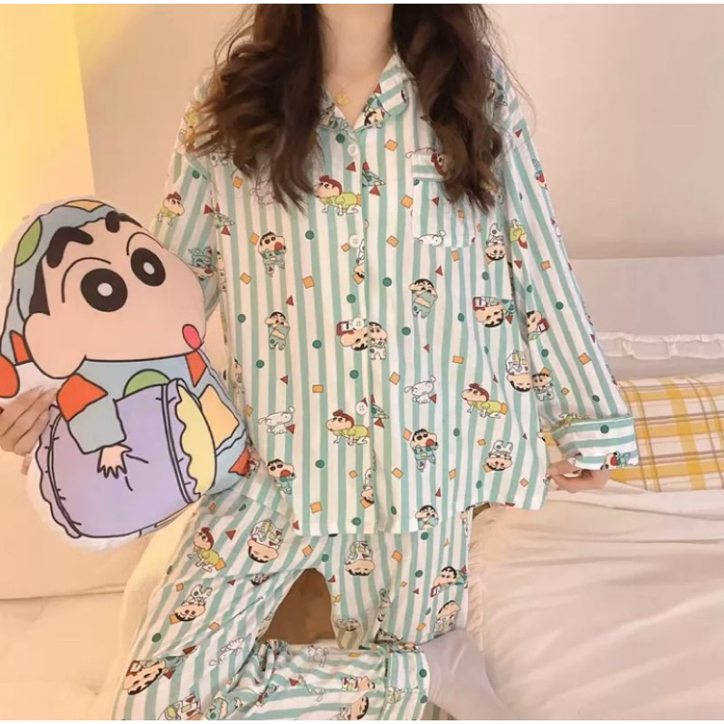 DAILYLOOK SWT PIYAMA KANCING PP  BALLY IMPORT