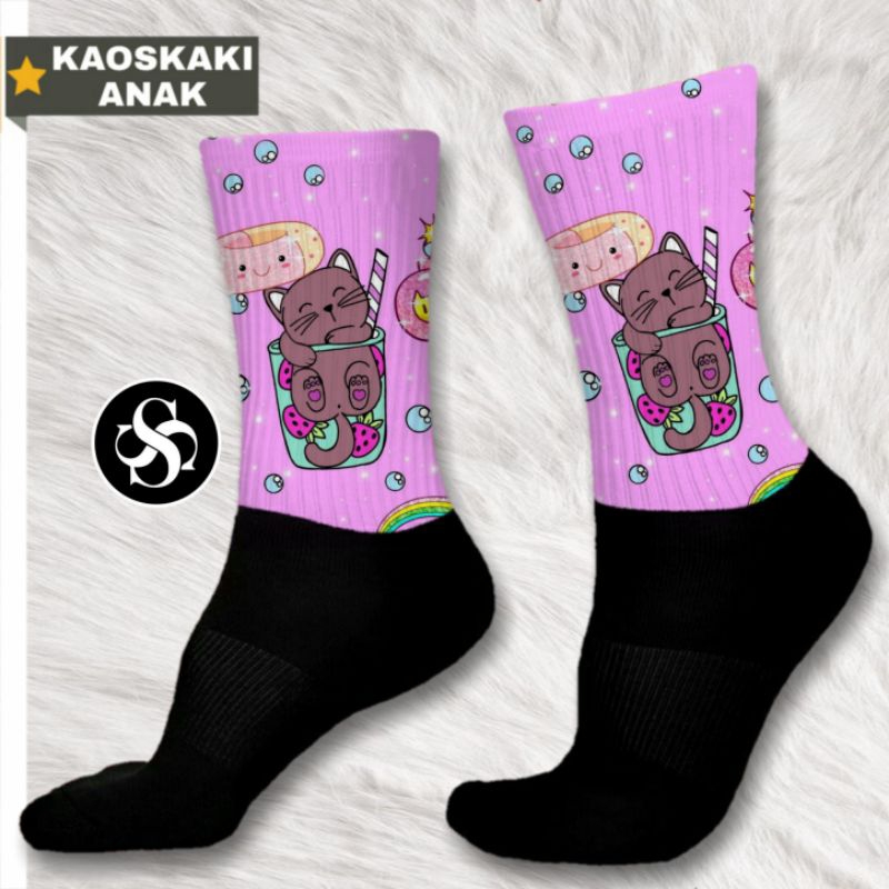 kaos kaki motif anak murah silky indo