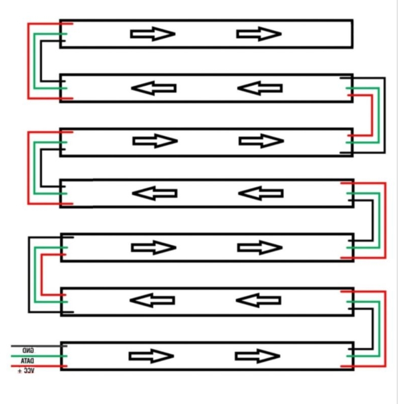 MODUL STROBO TEKS 7BARIS POKEMAR 12V/24V