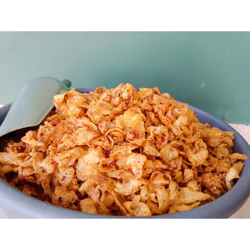 

Setengah Kilo Emping Jagung Pedas Geprek Termurah