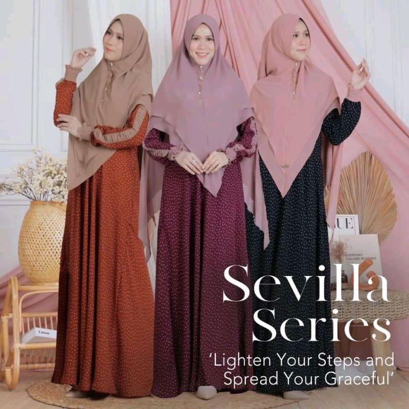 Gamis Sevilla By Fenuza warna BURNT SIENNA