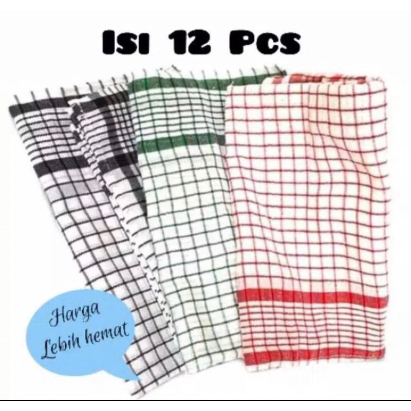 Kain Lap Dapur/Serbet Dapur 12 Pcs lebih hemat