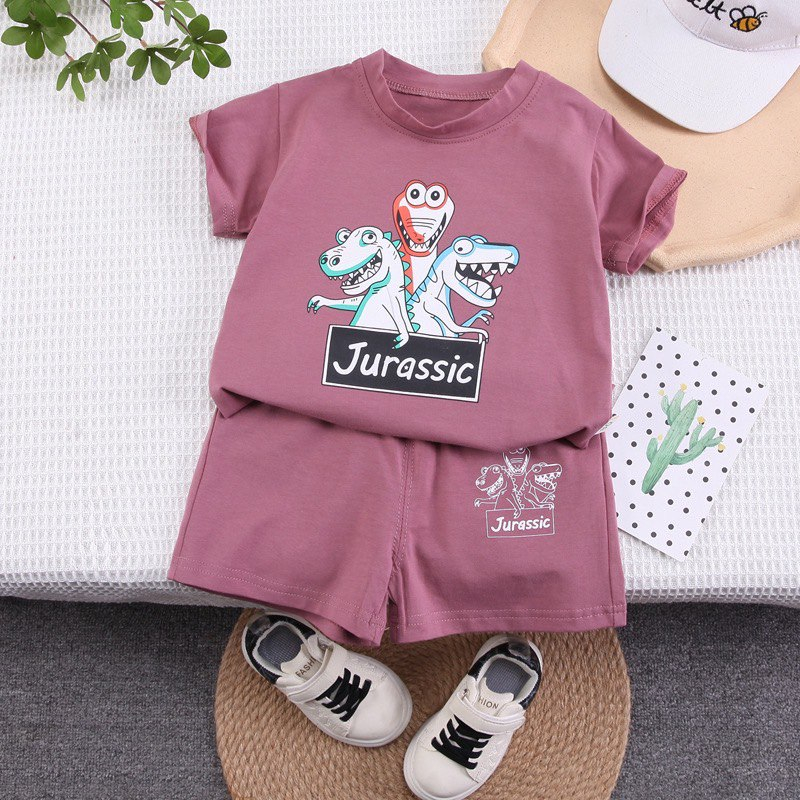 BARU LID7011 - Baju + Celana Pendek Cotton Set 2in1