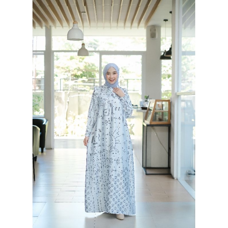 Baju Muslim Gamis Camilla Motif Silk
