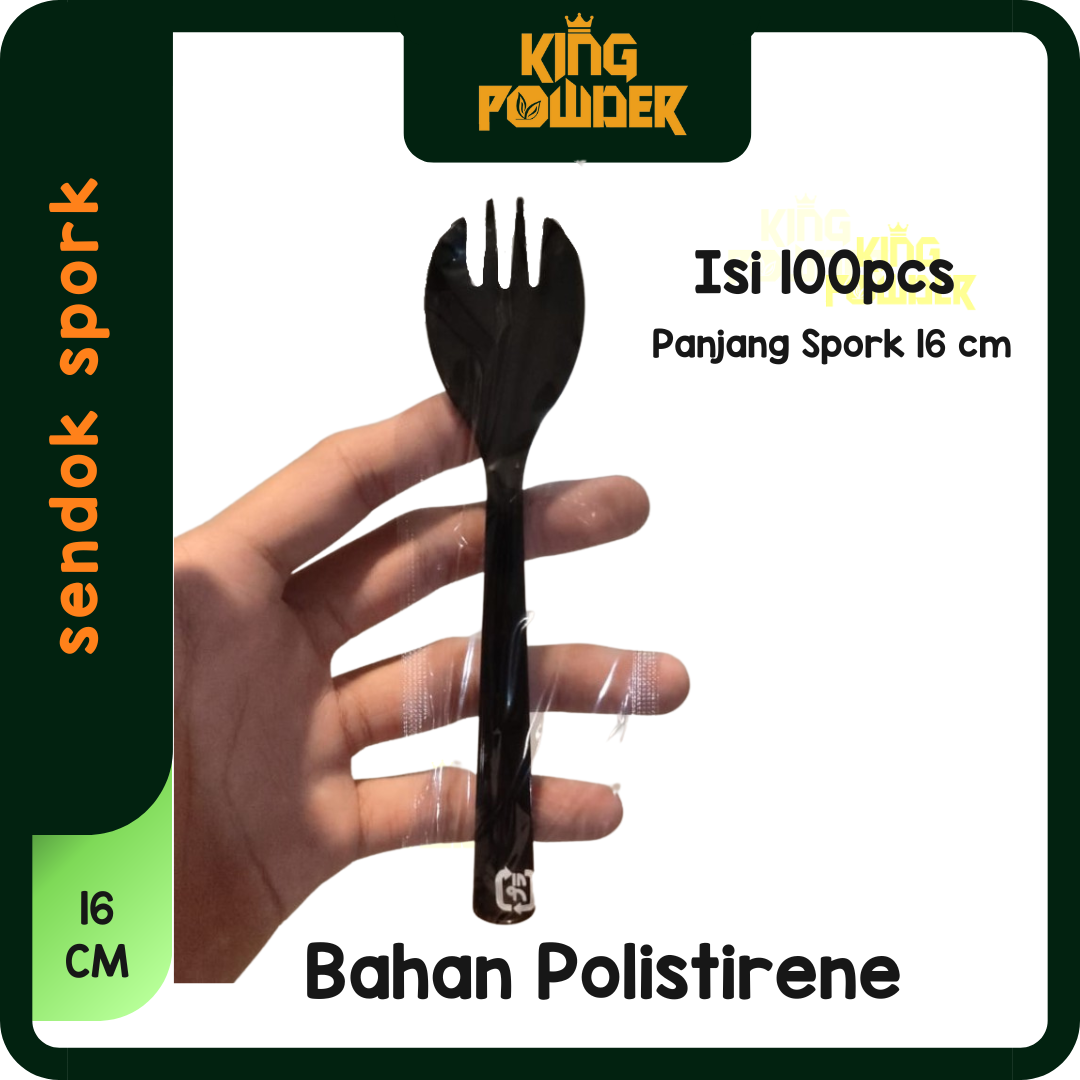 SPORK SENDOK GARPU 2 IN 1 SPORK PLASTIK STERIL