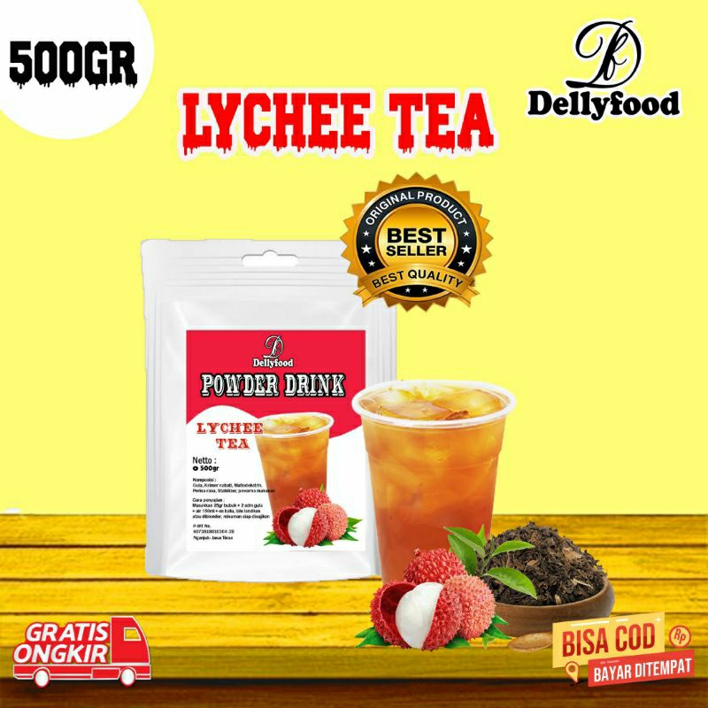 

Powder Drink / Bubuk Minuman Rasa leci Tea 500gr