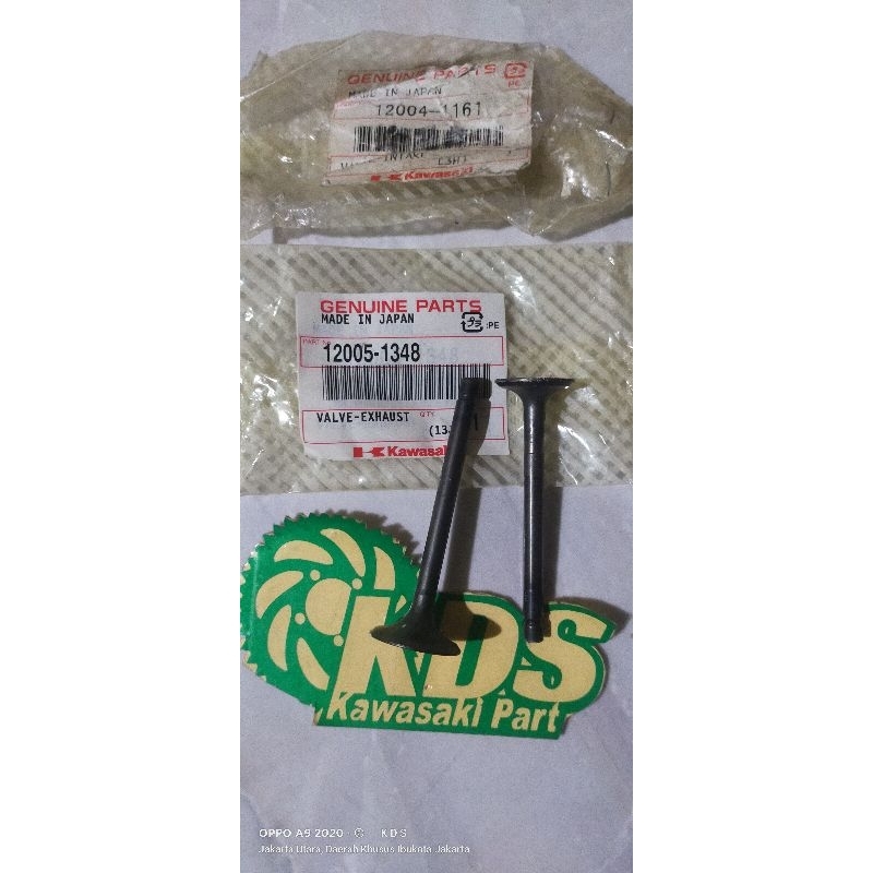 payung klep IN & EX motor Kawasaki KAZE R VR-12004-1161 & 12005-1348