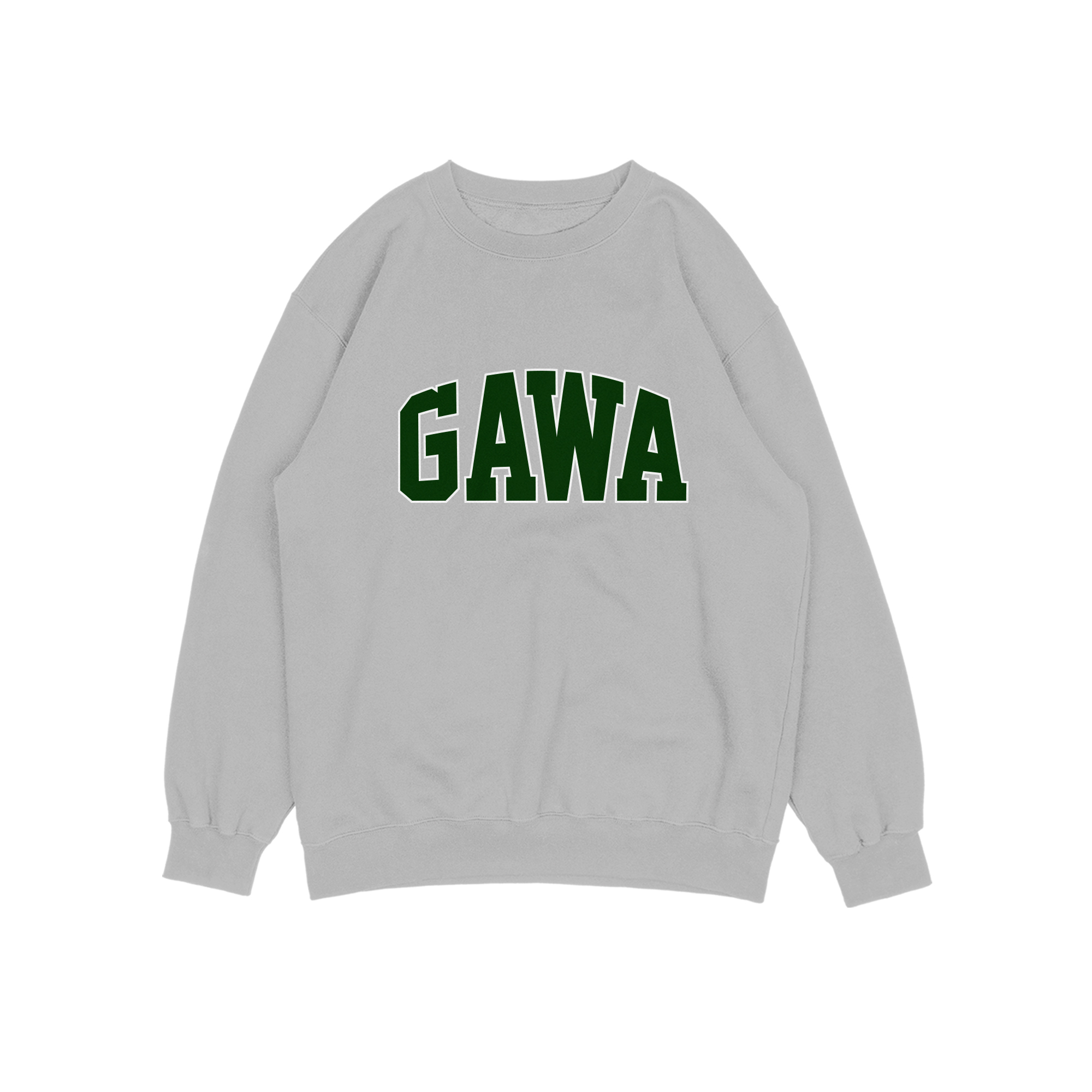 GREEN LOGO GAWA SWEATER CREWNECK PRIA WANITA Size M-XXL