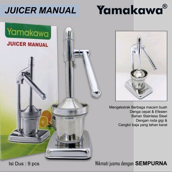 Manual Hand Press Juice Extractor Stainless / Alat Peras Buah Manual