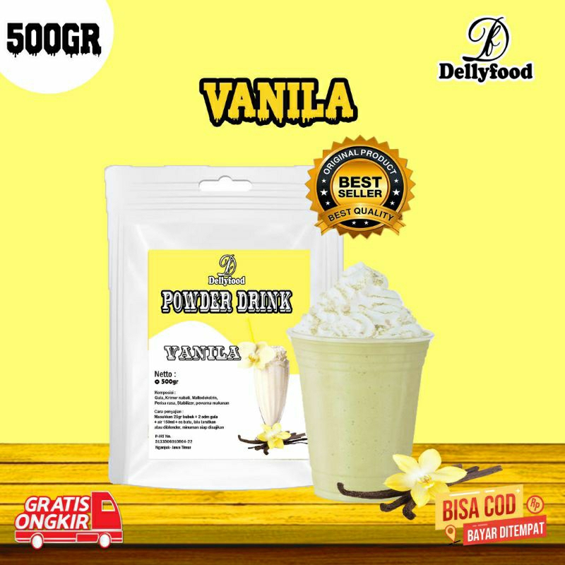 

Powder Drink / Bubuk Minuman Rasa Vanila Original 500gr