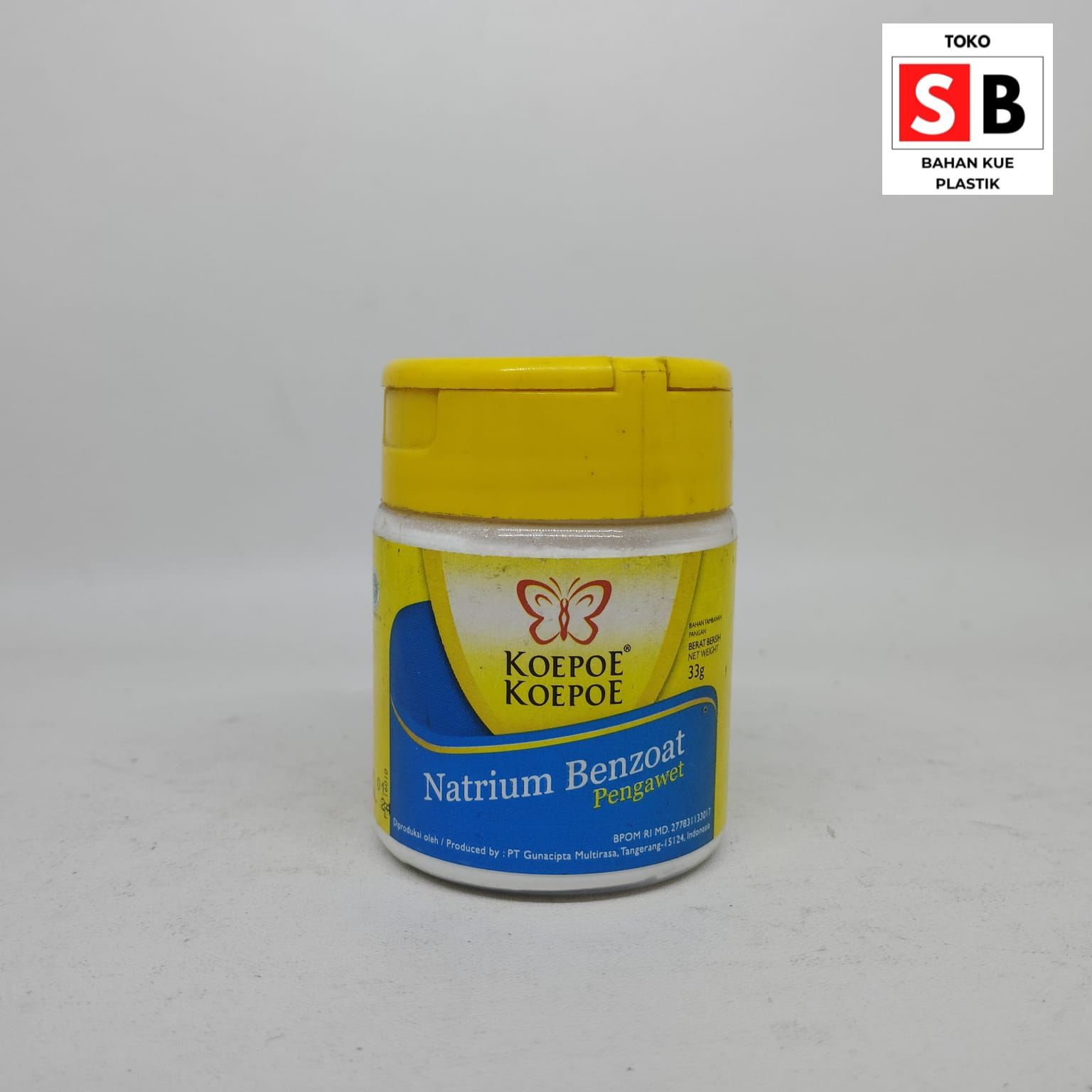 

NATRIUM BENZOAT KOEPOE KOEPOE 33GR/PENGAWET KUPU KUPU 33GR