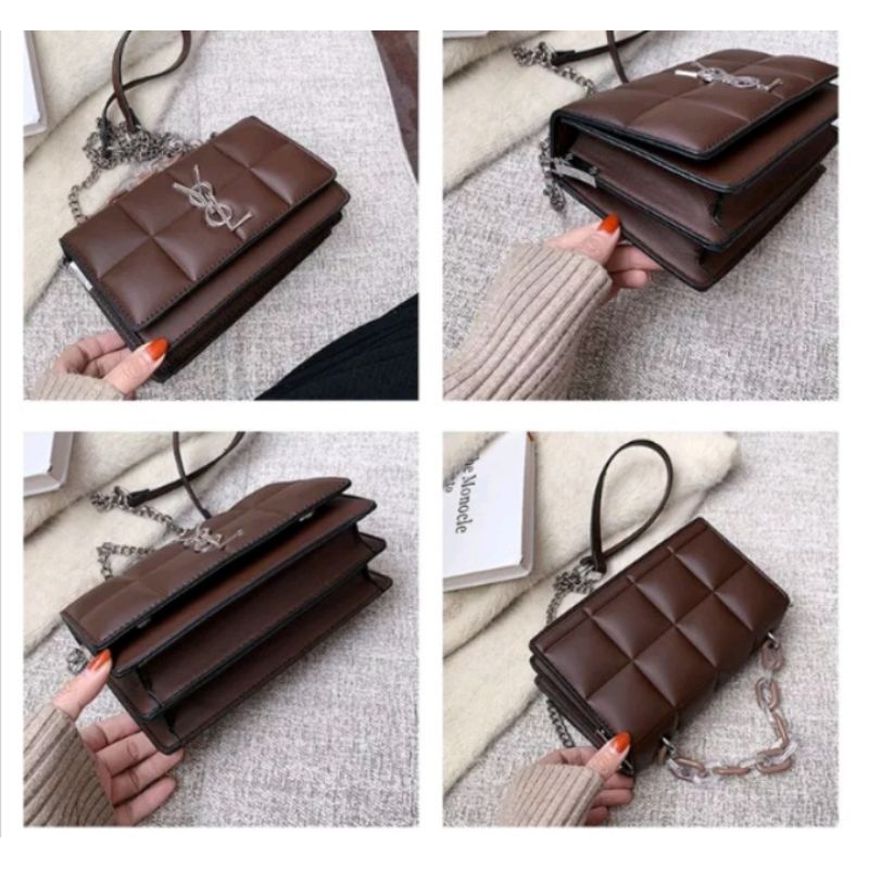 003Classy - Tas Selempang Wanita YSL Tas bahu wanita terbaru Shoulder Bag Wanita