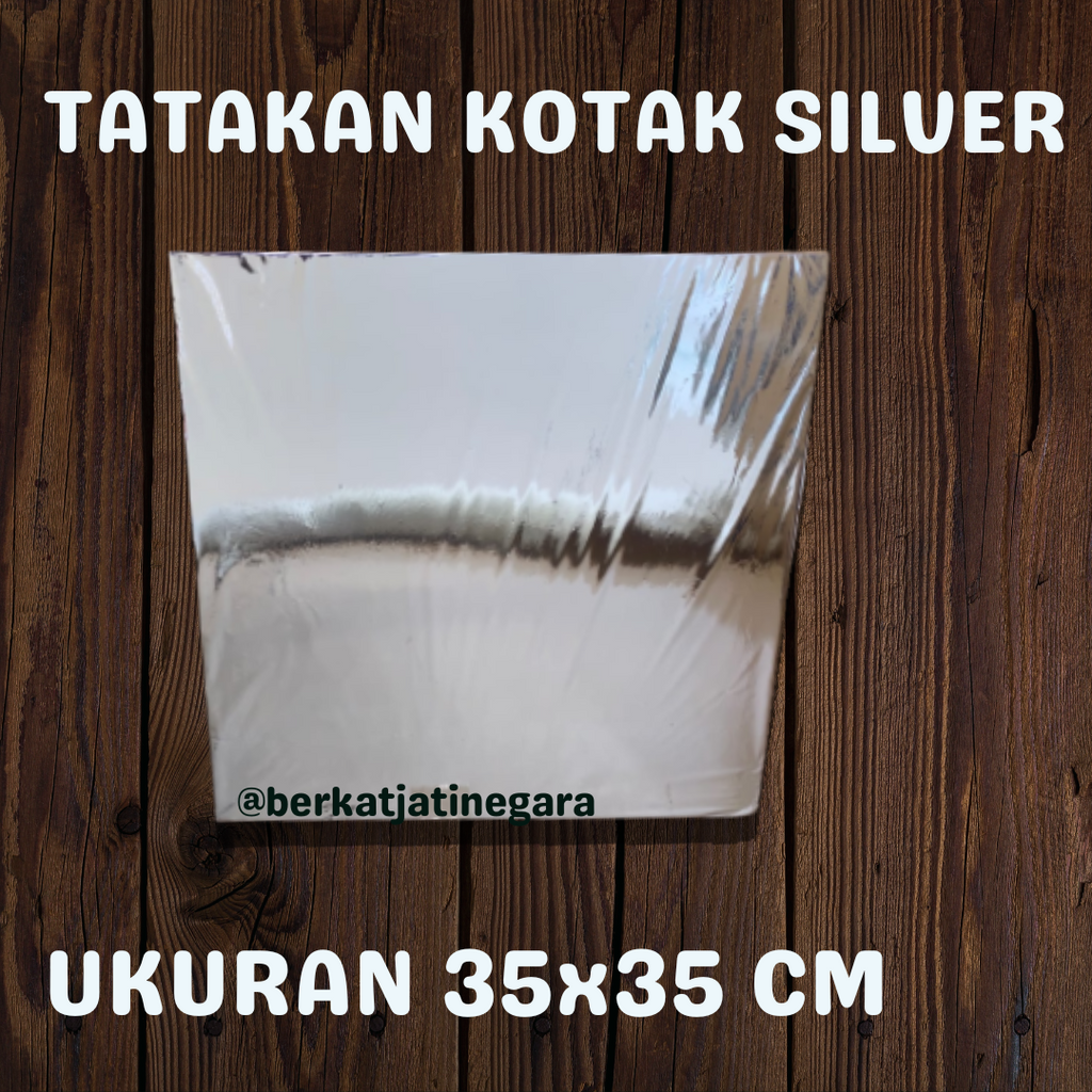 TATAKAN KUE SILVER / TATAKAN KUE KOTAK / PCS