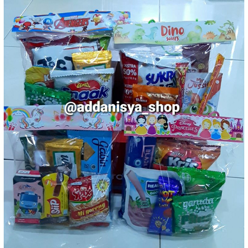 

PAKET SNACK ANAK ULTAH/SYUKURAN/DOORPRICE/HADIAH/DLL PART 2