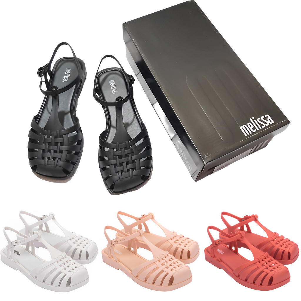 Sandal Wanita Premium Melissa Aranha Quadrada Sandal Terbaru Wanita Anti Slip