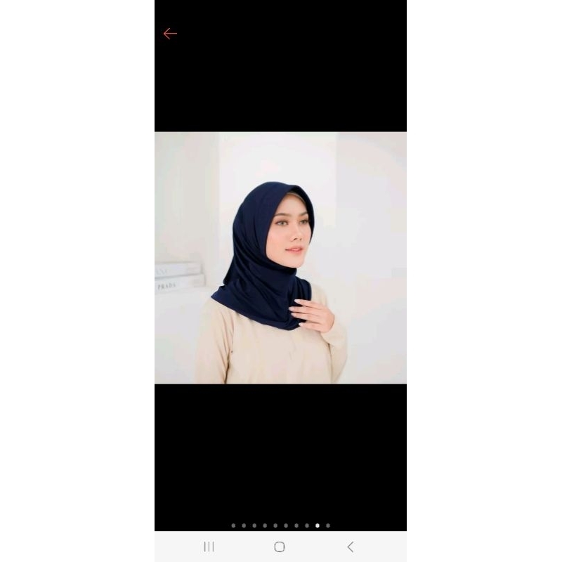 Jilbab Bergo instan sporty Wanita bahan jersey Terbaru