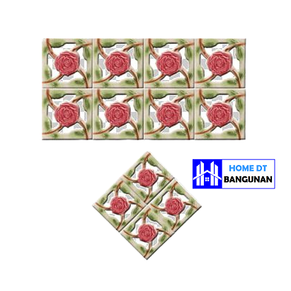 Roster / Loster Keramik Trisensa / Lubang Angin 20x20 Motif seruni