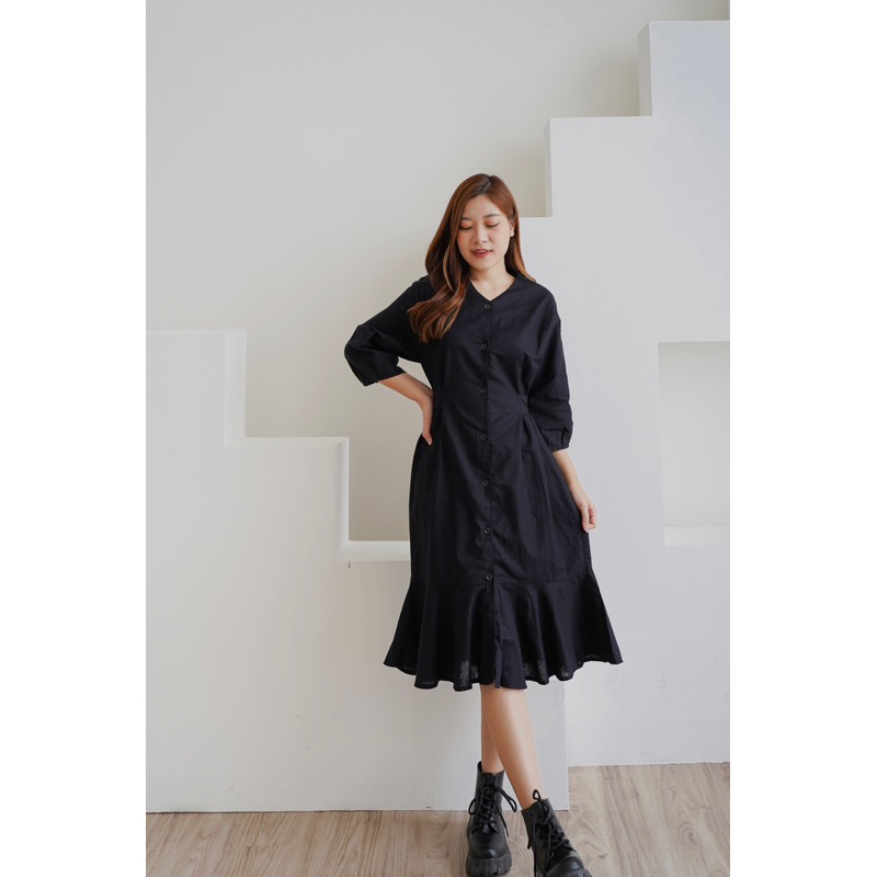 Saturyay - Carol Dress Slim Dress Korea - MIDI DRESS