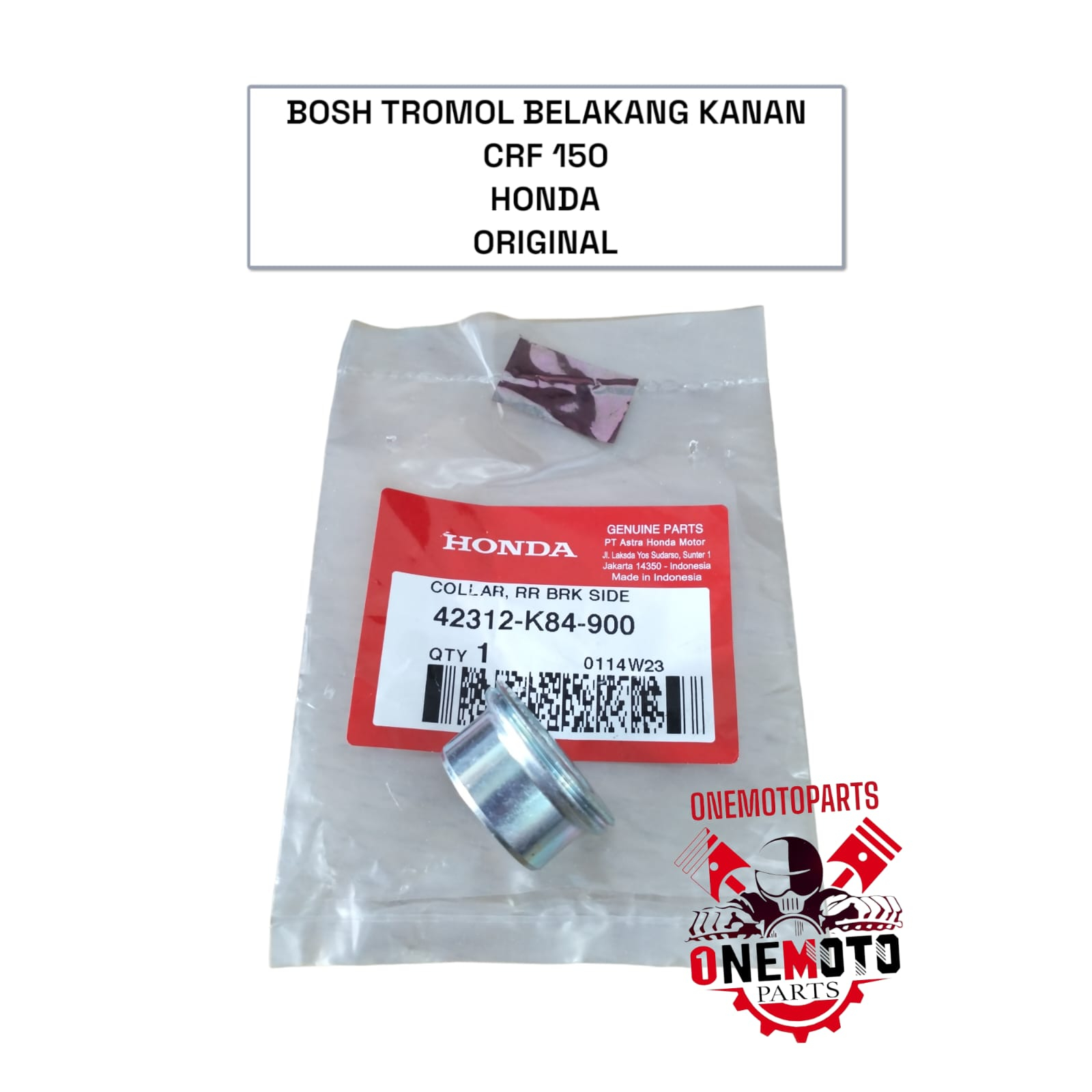 BOSH TROMOL BELAKANG KANAN CRF 150 HONDA 42312-K84-900 ORIGINAL