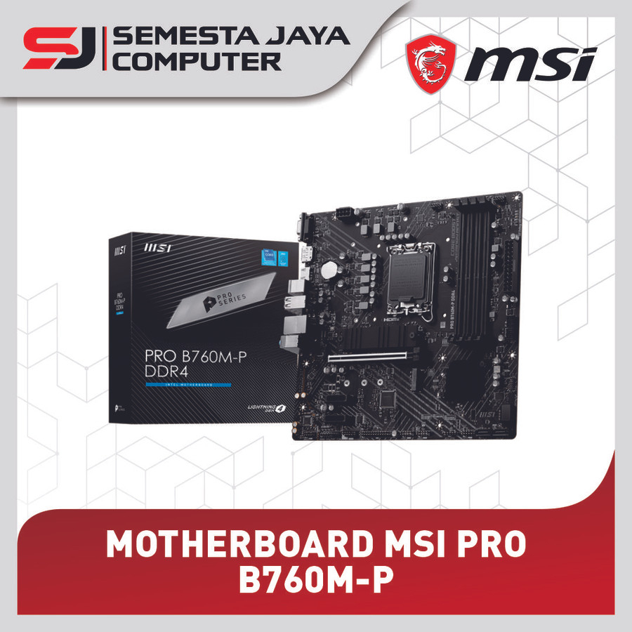 MOTHERBOARD MSI PRO B760M-P DDR4 (Intel LGA 1700, Gen12, Gen13)