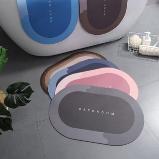 Keset Kaki Kamar Mandi Nyerap Air Anti Bakteri Premium Anti Slip Keset Batu Kamar Mandi motif lucu 2.8 RUMAHDESIGN-RANDOM