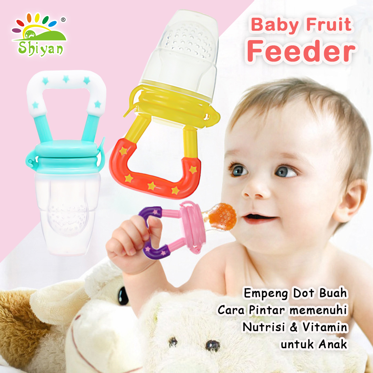 Empeng Buah Bayi Baby Fruit Food Feeder Dot Buah Bayi Gigitan Bayi Dodot Sari Buah Anak