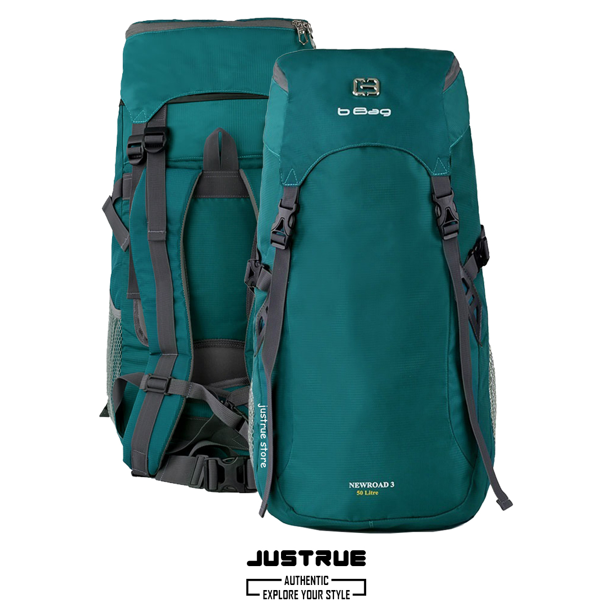 Justrue Tas Gunung 50L Ransel Carrier 50 Liter Backpack Hiking Tosca 151