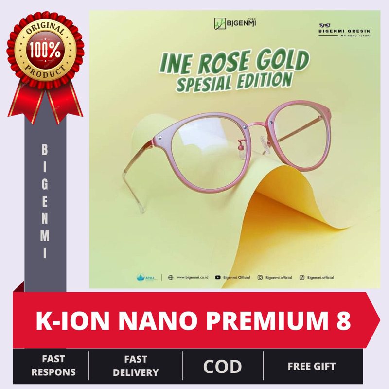 [MASTER STOCKIST] Kacamata K-ION NANO premium 8 Terapi Bigenmi Anti Radiasi UV Bluerays (ORIGINAL) k