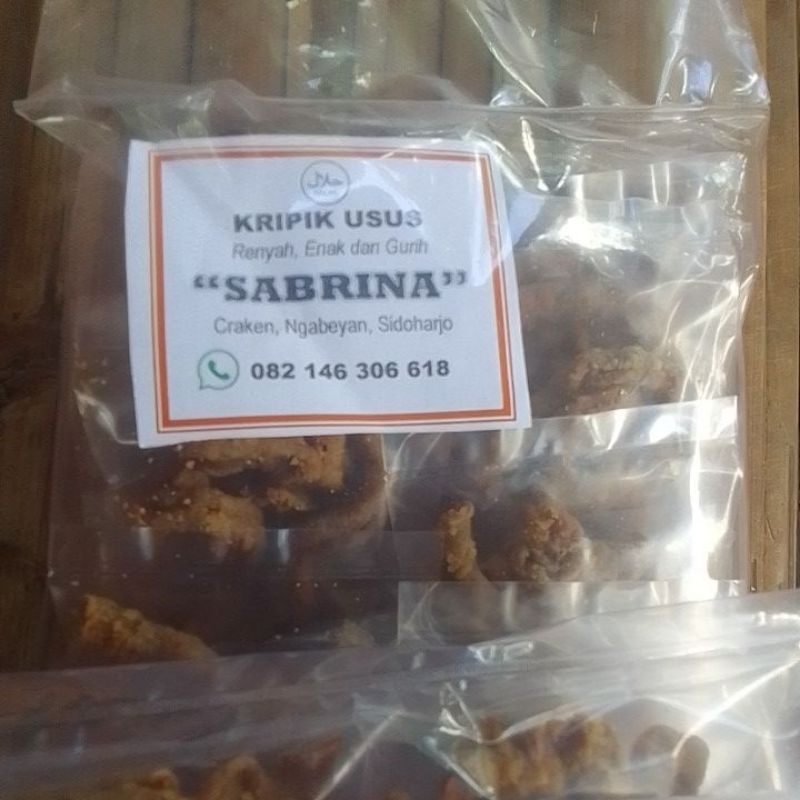 

kripik usus "Sabrina