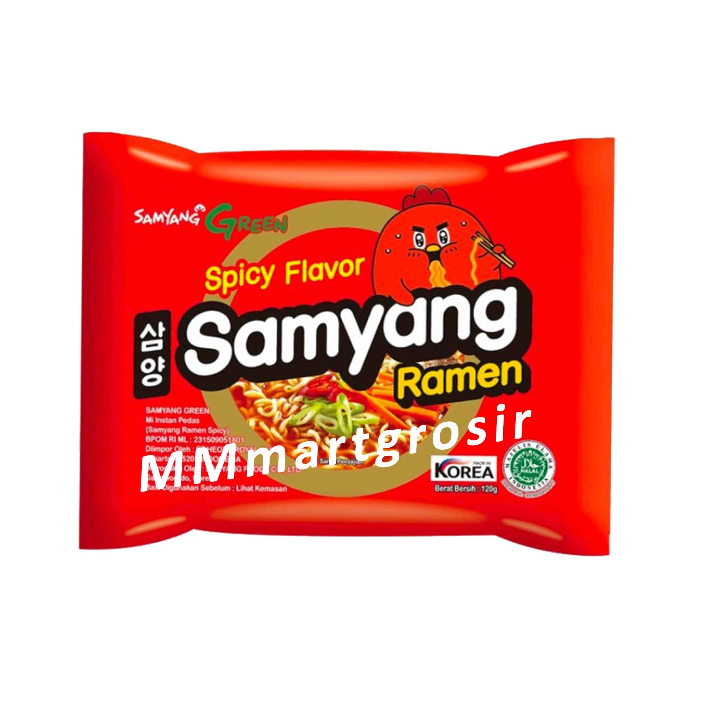 Samyang Ramen Spicy / Mie Instan Pedas / Mi Instan Kuah / 120gr