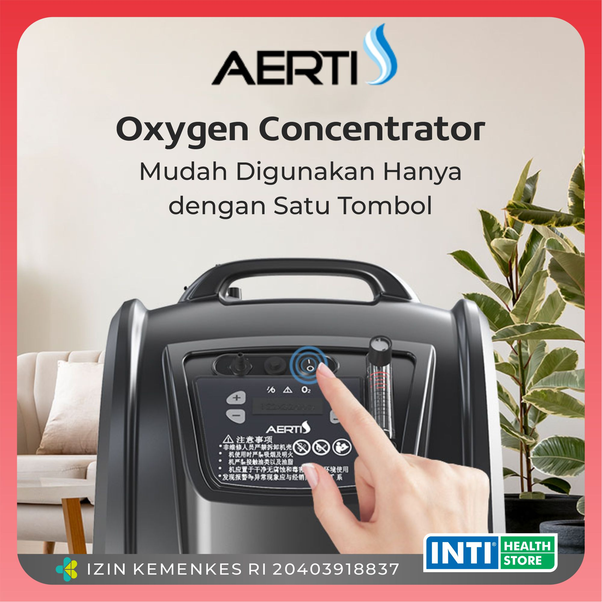 AERTI | Oxygen Concentrator AE-5NW | Konsentrator Oksigen Elektrik