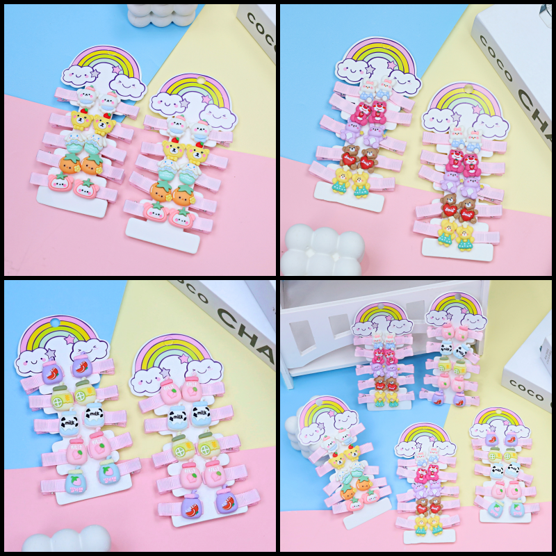 (ISI 10 PCS) Jepit Rambut Cyra PREMIUM / Jepitan Kualitas Import Korea Style Hair Pin Murah Lucu Balita Bayi Perempuan Karakter Babycinnamon