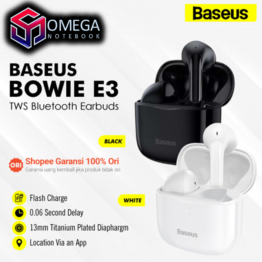 BASEUS Bowie E3 TWS Bluetooth Earphone Earbuds True Wireless ORIGINAL