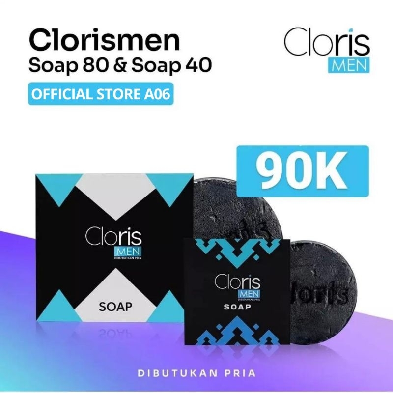 CLORIS MEN SABUN MUKA PERAWATAN WAJAH PRIA SKIN CARE SOAP PAKET CLORISMEN Menghilangkan Wajah Bermin
