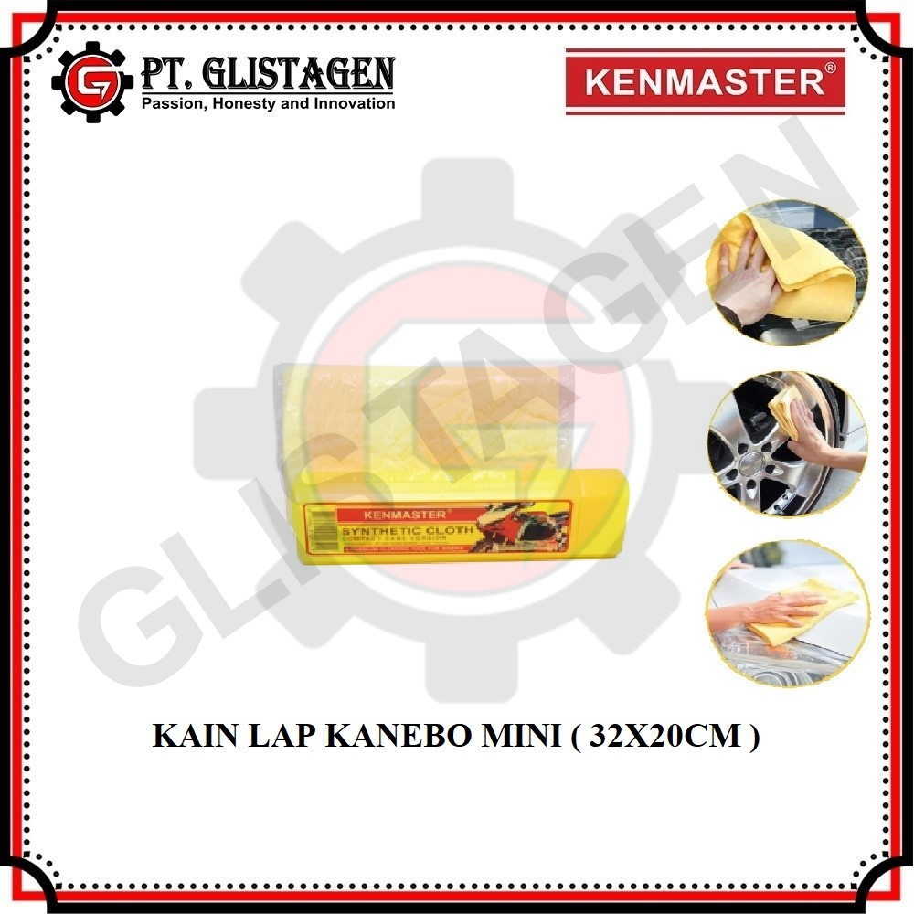 Kain Lap Kanebo Mini Plas Chamois Motor Segi 8 KENMASTER 32x20