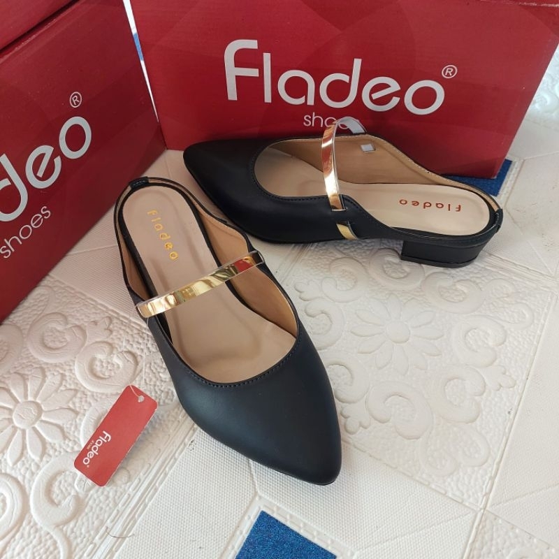 Sandal hak selop tali Fladeo murah original [COD] termurah