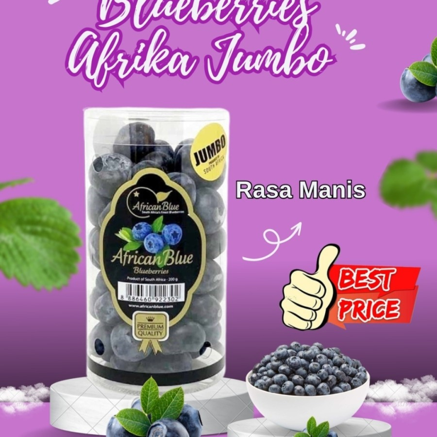 

Blueberry Rasa Manis African Blue 200 Grm