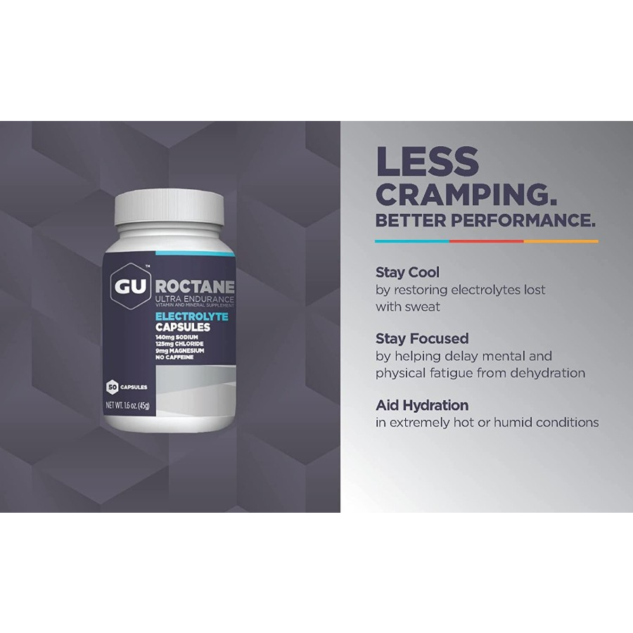 GU Energy Roctane Ultra Endurance Electrolyte Capsules saltstick lari sepeda - REPACK PER CAPS