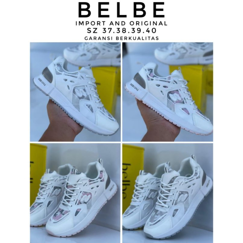 sneaker wanita import belbe white/putih