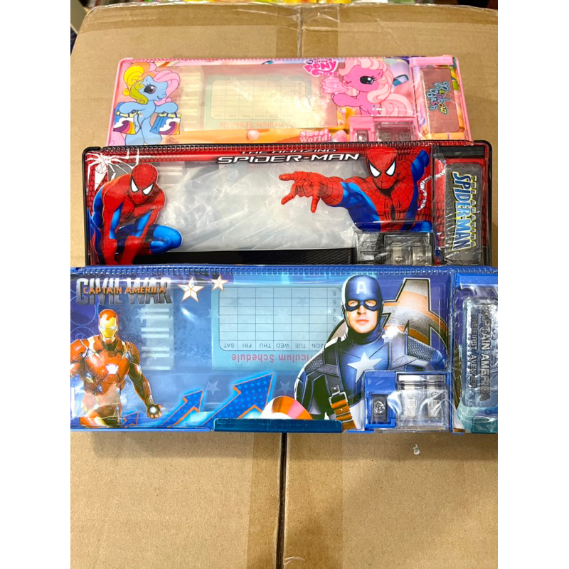 

Pencil Box Magnet Two Sided / Kotak Pensil Karakter Magnet 2 Sisi Medan Murah