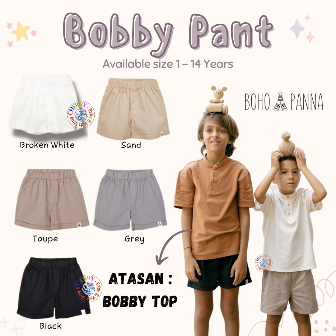 Bohopanna Chino Bobby Pant 1-14 Tahun Celana Pendek Chinos Casual Anak CBKS