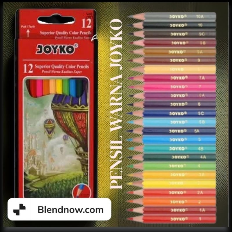 Pensil Warna Joyko / Color Pensil Joyko Banyk Warna Warnanya.